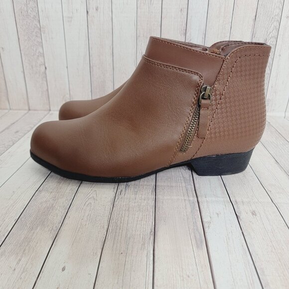 Rockport Works RK752 Carly Work Safety Toe Bootie Women Brown Size 10 - Picture 3 of 7